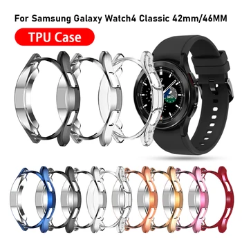 Защитный чехол для Samsung Galaxy Watch 4 Classic 42 мм 46 мм, полное защитное покрытие, ударопрочный прозрачный корпус из ТПУ