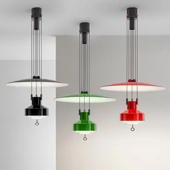 Дизайнерский Регулируемый Подвесной светильник Nordic Saliscendi Подвесной светильник для кухни Ресторана Креативный Растягивающийся Подвесной светильник