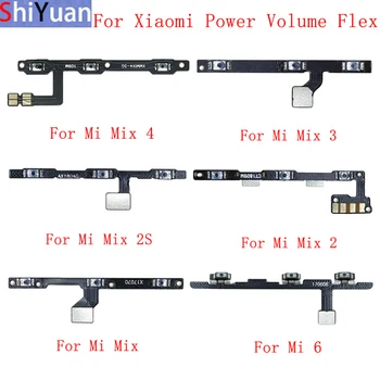 Кнопка Регулировки громкости Питания Гибкий Кабель Для Xiaomi Mi 6 Mix 4 3 2S 2 Max 2 3 Запасные Части Для Гибкого кабеля Питания