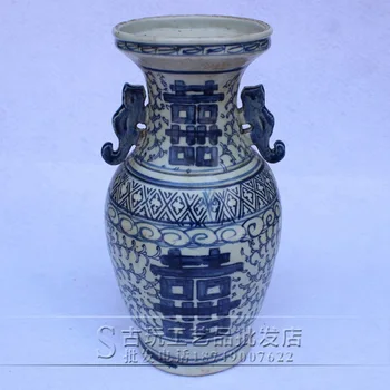 Антиквариат, керамика династий Мин и Цин, фарфор, изделия ручной работы, орнаменты, голубой и белый фарфор, дно двойного счастья