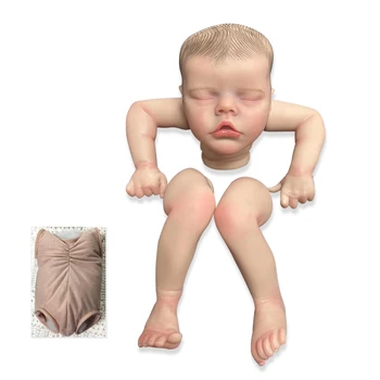 NPK 16 дюймов, размер готовой куклы Reborn Baby, уже окрашенной TWINB, реалистичные мягкие на ощупь Гибкие готовые детали куклы