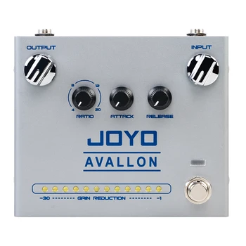 Гитарная педаль JOYO R-19 AVALLON, классическая компрессорная педаль эффектов с регуляторами RATIO ATTACK для бас-гитары