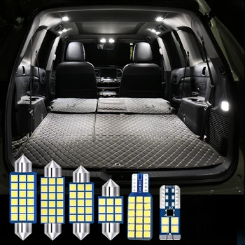 Для Chevrolet Malibu 2011 2012 2013 2014 6 шт. Безошибочный Комплект автомобильных светодиодных ламп 12v Для чтения в салоне, Аксессуары для освещения багажника
