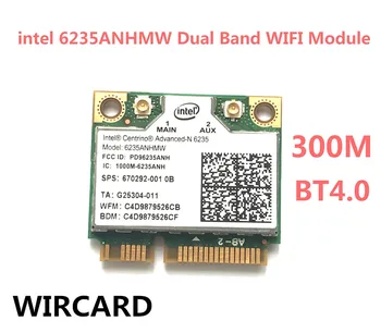 WIRCARD беспроводная локальная карта для ноутбука Intel Centrino Advanced-N 6235 6235ANHMW 300 Мбит/с WIFI карта BT 4.0 Half MINI PCIe