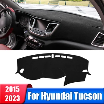 Крышка Приборной панели Автомобиля Коврик Солнцезащитный Козырек Ковры Для Hyundai Tucson TL NX4 2015 2016 2017 2018 2019 2020 2021 2022 2023 Аксессуары