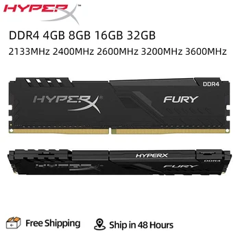 HyperX FURY DDR4 16 ГБ 8 ГБ 4 ГБ 32 ГБ 3200 МГц 2133 МГц 2400 МГц 2666 МГц DIMM 288Pin 1,2 В PC4-25600 21300 19200 DDR4 Настольная оперативная память