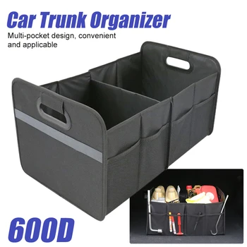 Складной органайзер для багажника автомобиля, сумка для хранения нетканых материалов, сумка для уборки, Органайзер, Коробка для хранения, контейнер для украшения автомобиля