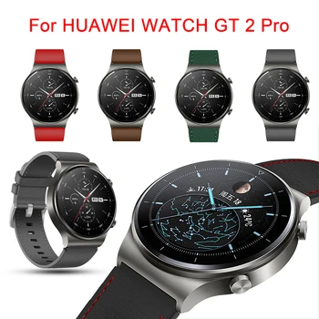22 Мм Кожаный ремешок Для HUAWEI WATCH GT 2 Pro Smart Watch Ремешок Для Samsung Gear S3 браслет Amazfit GTR 47 мм/Xiaomi Color Sport