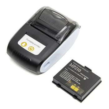Новый Портативный термопринтер чеков Mp210 с Bluetooth, мини Беспроводной термопринтер для печати этикеток с Bluetooth, Чековый принтер