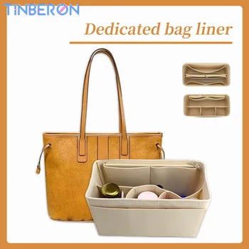 Органайзер TINBERON для сумки-тоут, фетровая сумка-вкладыш, косметичка, лайнер, органайзер, сумка для хранения, дорожный кошелек, портативные косметические сумки