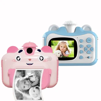 Детская Камера мгновенной печати для маленьких детей 1080p HD Маленькая мини-камера с термофотобумагой Игрушки Цифровая камера Подарки игрушки B