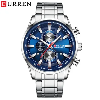 Curren/Karray 8351, мужские многофункциональные кварцевые часы с шестью иглами, водонепроницаемые часы с круглым календарем, внешняя торговля