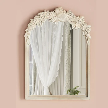 Скандинавская винтажная настенная зеркальная рама для гостиной, туалетный столик, настенное зеркало для ванной, дизайн прихожей, Specchi Decorativi, милый домашний декор, эстетика