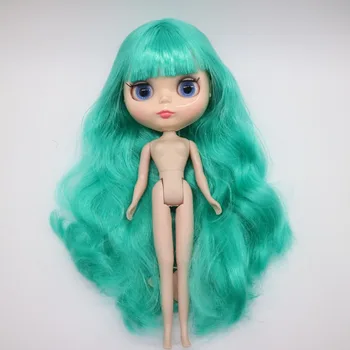 Обнаженные куклы Блит с зелеными волосами и челкой 2016