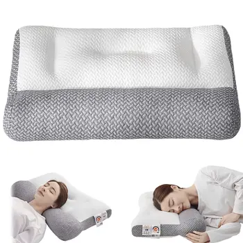 Супер Эргономичная Ортопедическая подушка с эффектом памяти, медленный отскок, Мягкие спальные подушки с эффектом памяти, Эргономичная форма, расслабляющая шейку матки для взрослых