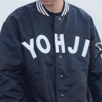 Y3 Yohji Yamamoto 23AW Осенне-зимняя Мужская и женская Спортивная Бейсбольная форма, Повседневное Пальто, Хлопковая куртка