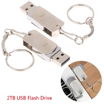 2 ГБ-34 ГБ USB Флэш-Накопитель Металлический Водонепроницаемый U-диск USB2.0 Мини Портативный SSD Жесткий диск С брелоком Для Ноутбука Настольный Вращающийся