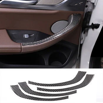 Для BMW X3 G01 2018-2022, Автомобильный Стайлинг, Мягкое углеродное волокно, Внутренняя наклейка на дверь автомобиля, Подлокотник, Декоративная полоска, аксессуары для интерьера