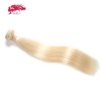 Прямые Пучки Человеческих Волос для Женщин Ali Queen Honey Blonde Virgin Human Hair Переплетения Дважды Нарисованных Натуральных Волос Для Наращивания New 613