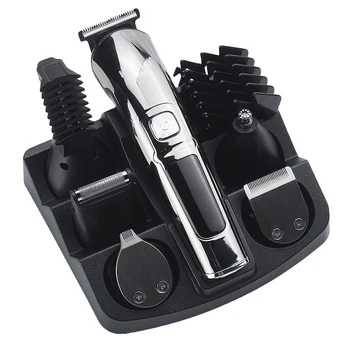 Электрическая машинка для стрижки волос Kemei 6 В 1, мощный Беспроводной профессиональный Триммер для быстрой зарядки, мужские инструменты для стрижки волос 42D