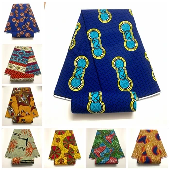 Африканский Нигерийский принт, Ткань Батик, настоящий воск, Лоскутное Шитье, платье, Набедренная повязка, полиэстер, Высококачественная Дизайнерская ткань Анкары