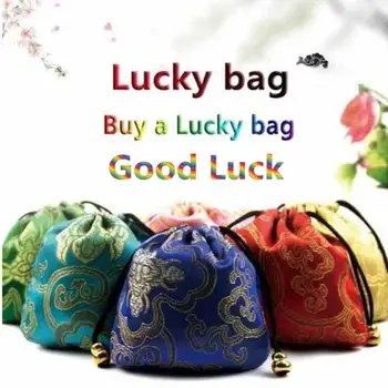 Прямая поставка!!Яркая цветная китайская сумка Good Lucky Bag, подарочный чехол для хранения с облачным дизайном