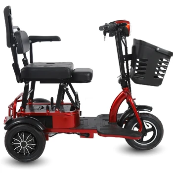 Новая трехколесная складная коляска с бесщеточным приводом 48 В для пожилых людей