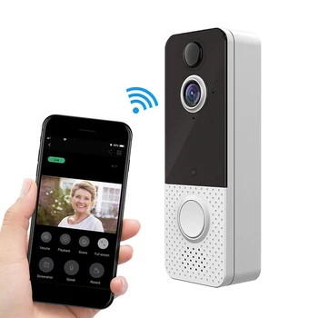 T8 Smart Doorbell Камера IP 1080P телефон дверной звонок для квартир ИК-сигнализация беспроводной охранный домофон WIFI видеодомофон