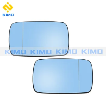 Пара боковых зеркальных стекол ДЛЯ BMW E39 E46 320i 330i 325, синяя тонировка, С держателем с подогревом