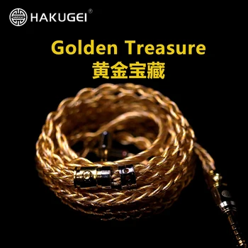 HAKUGEI Golden Treasure Трехэлементный Микс 8 Share 21awg 2Pin 0,78 мм MMCX QDC Разъем для Обновления наушников Кабель для KXXS S8