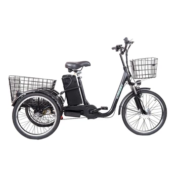 электрический велосипед 3 колеса для взрослых дешевый лучшее качество 3 колеса электрический велосипед Светодиодный свет электрические трехколесные велосипеды для пожилых людей