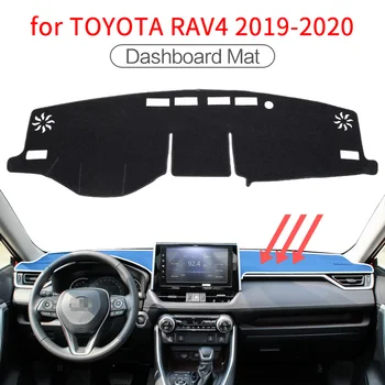 Smabee для Toyota RAV4 2019-2021 XA50 RAV 4 Противоскользящий Автомобильный Коврик для Приборной Панели Dashmat Защитный Ковер, Накладка на приборную панель, Аксессуары