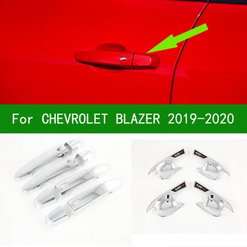Для нового Chevrolet Blazer 2019-2020 хромированная серебристая автомобильная боковая дверная ручка, накладка на крышку чаши, накладка на кузов