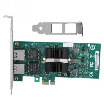 Для INTEL 82576-T2 Gigabit PCI-e двухпортовый сетевой адаптер для настольного компьютера 1000 Мбит/с Серверный сетевой адаптер LED 2021 Горячий сетевой контроллер