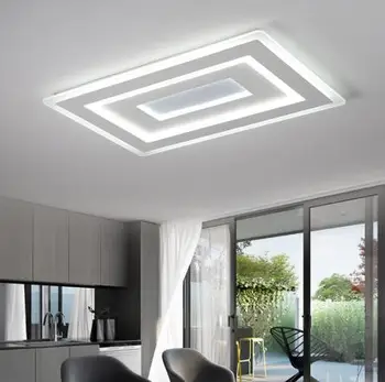 Новый стиль освещения, ультратонкий акриловый потолочный светильник, современный простой прямоугольный светильник для гостиной, оптовые лампы