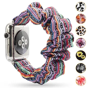 Резинка-резинка для Apple Watch 7 6 5 4 3 38 полос 40 мм 42 мм 44 мм спортивный ремешок-браслет для наручных часов iwatch серии 7 45 41 мм