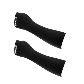 Универсальные теплые модные черные однотонные зимние трикотажные рукава для верховой езды для детей и взрослых
