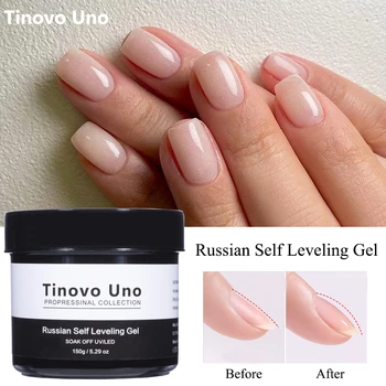 Tinovo Uno 150 г Самовыравнивающийся Гель-лак Для ногтей UV/LED Укрепляющий Базовый слой Vernis Strong Прозрачный Геллак-Лак для Дизайна ногтей