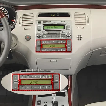 Автомобильные наклейки из углеродного волокна, декоративные полоски панели климат-контроля для Hyundai Azera 2006-2011, Аксессуары для интерьера Авто