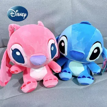 Оригинальные новые плюшевые игрушки Disney Stitch, Мультяшные милые плюшевые куклы 25 см, высококачественные плюшевые детские игрушки из аниме, подарок на день рождения