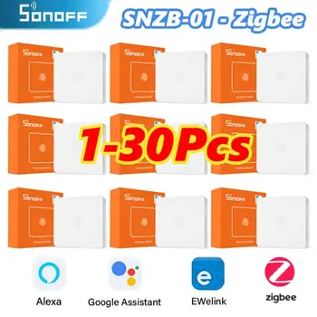 SONOFF 1-30 шт SNZB-01 Zigbee Беспроводной переключатель для Умного дома Zigbee Handy Работает с приложением ZBBridge IFTTT eWeLink Alexa Google Home
