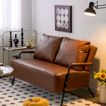 Одноместный кожаный диван, Скандинавский технологический итальянский шезлонг, Современный диван с пузырьковыми затяжками, Диван Con Relleno, Салонная мебель