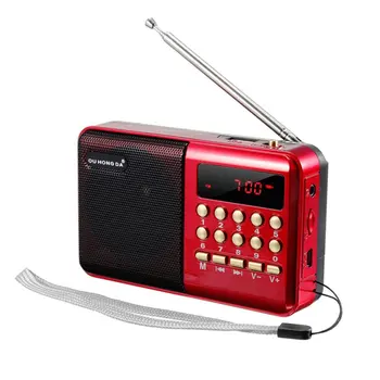 Мини Портативные радиоколонки K11, Перезаряжаемый цифровой FM-USB TF MP3-плеер, Динамик, Многофункциональная Телескопическая антенна