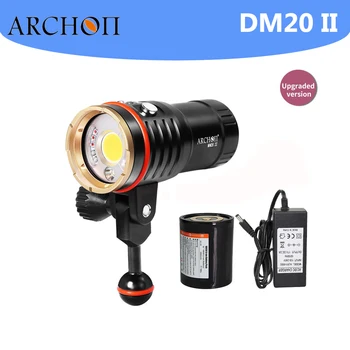 ARCHON DM20 II Фонарик Для Дайвинга 6000LM HD Видео Прожектор Красный УФ Заполняющий Свет Факел Освещение Для Подводного Погружения Фоторафитная Лампа