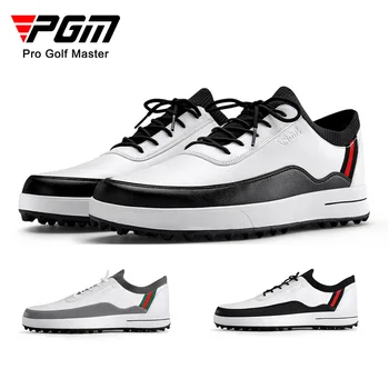 Обувь для гольфа PGM, мужская летняя водонепроницаемая обувь с вращающимися шнурками, новая