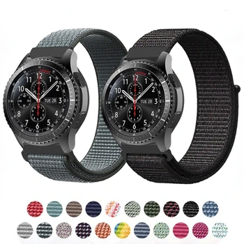 Нейлоновый ремешок Для Samsung Galaxy Watch 3/4 Gear S3 Huawei watch GT2 Pro Браслет Дышащий Сменный Браслет Для Amazfit GTR