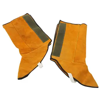 Кожаные Огнестойкие Кожаные сварочные гетры, защитный ботинок, Огнестойкая защита для ног, инструмент для сварки