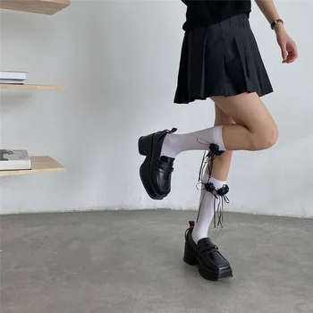 Женские модные дышащие носки до икр с цветочным принтом - удобные эластичные носки-трубочки для прогулок