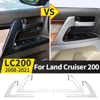 Для Toyota Land Cruiser 200 Модификация интерьера Дверная ручка Автомобиля Кнопка Панель в сборе Оригинальный автомобильный комплект Аксессуаров