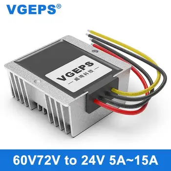 Модуль питания 48V60V72V до 24 В постоянного тока, 30-85 В понижающий преобразователь 24 В постоянного тока в преобразователь постоянного тока для электромобилей